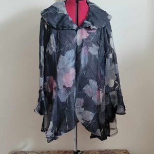 Devine Casuals plus  lightweight floral jacket